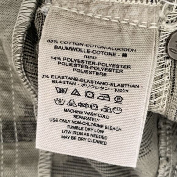 Free People Jeans 31 Gray Digital Camo Skinny High Rise Edgy Grunge Streetwear - Picture 11 of 13